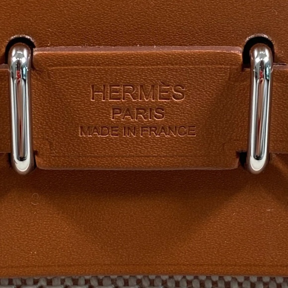 Authentic Pre-Owned Hermes Herbag Zip 20 bag Écru / Beige / Fauve - Picture 11 of 16